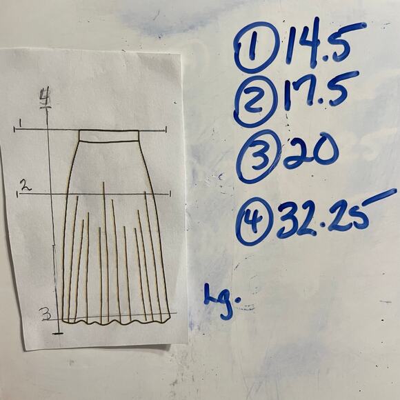 NWOT - Ellison Ell Slit Midi Denim Skirt - Picture 5 of 5